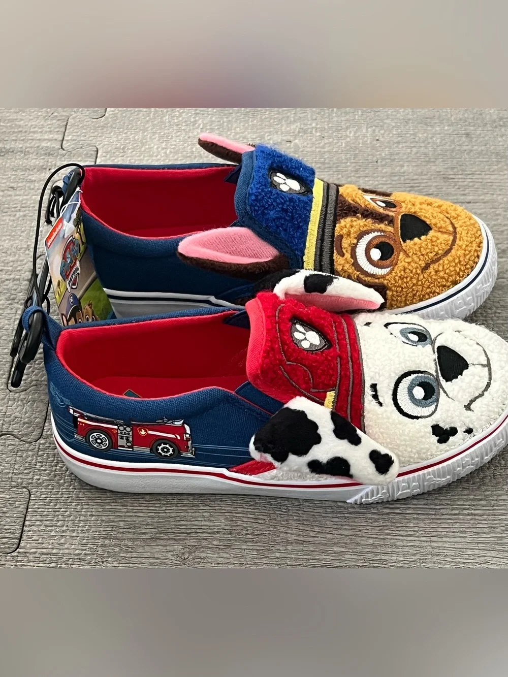 PAW Patrol Slip-On Low Top Unisex Kids Casual Shoes Marshall Chase Fabric